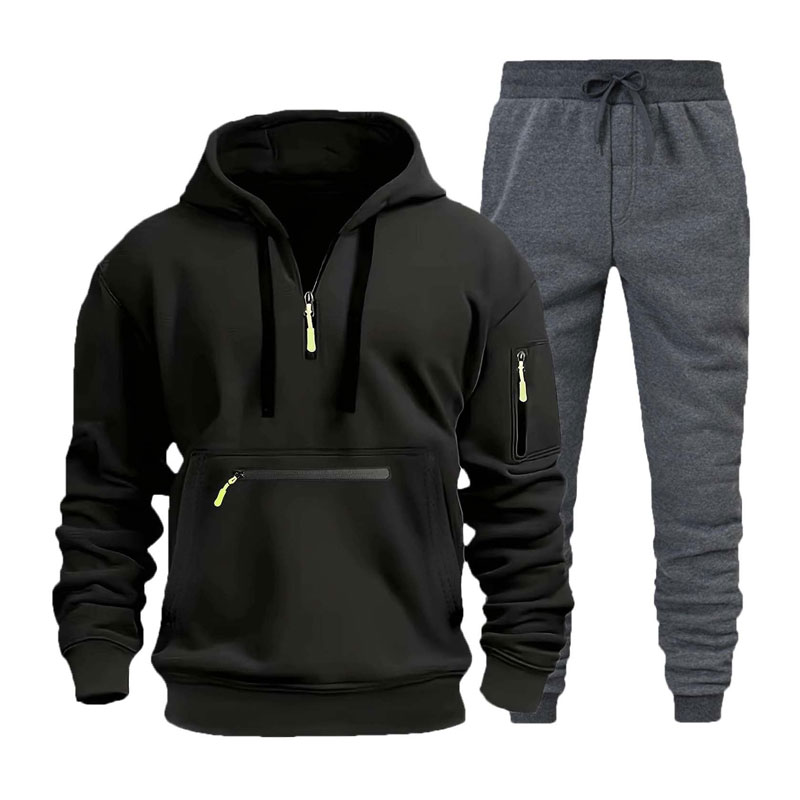 Black and Grey Track Suit