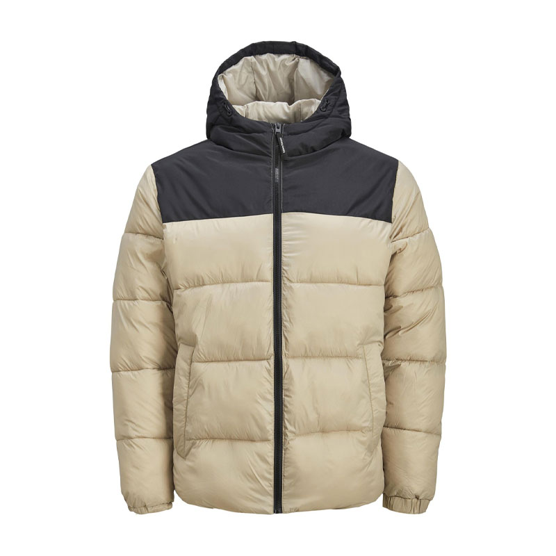 Black with Matelic Brown Puffer Jacket
