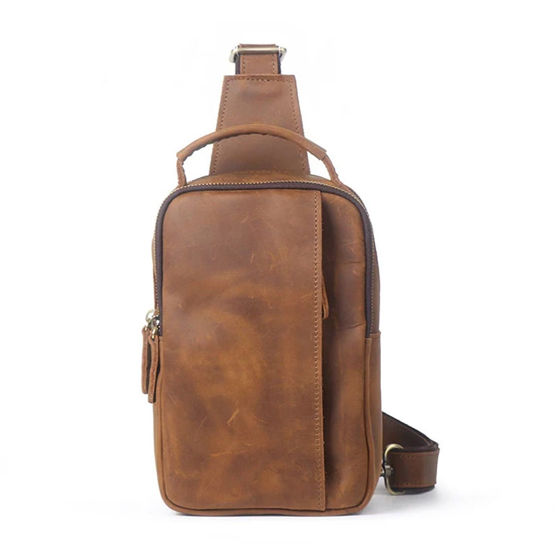 Brown Leather Shoulder Bag