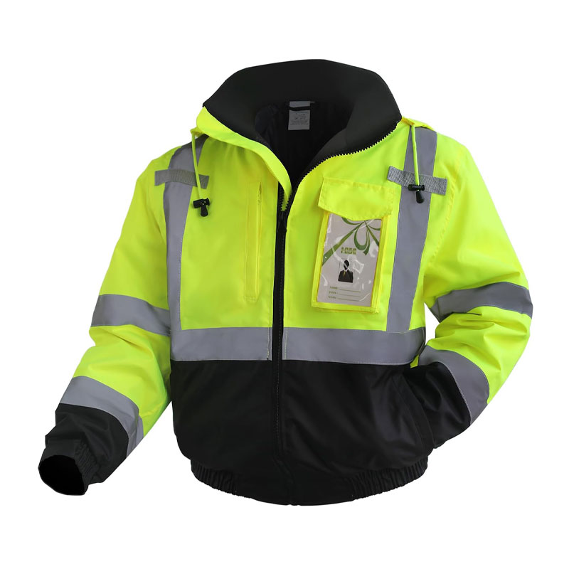 Black and Neon Yellow Work Jacket