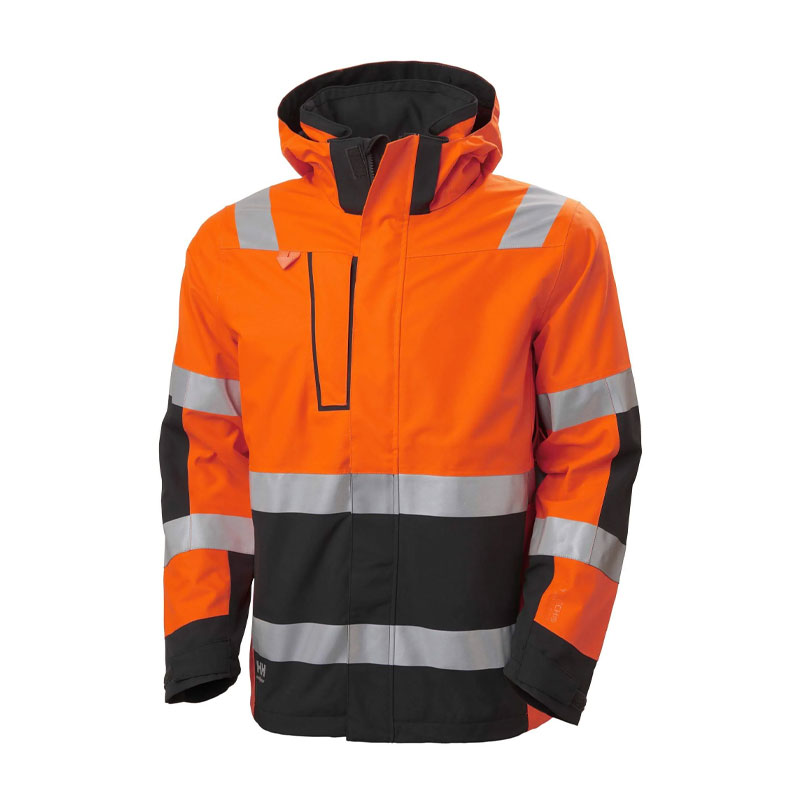 Orange and Dark Grey Work Jacket