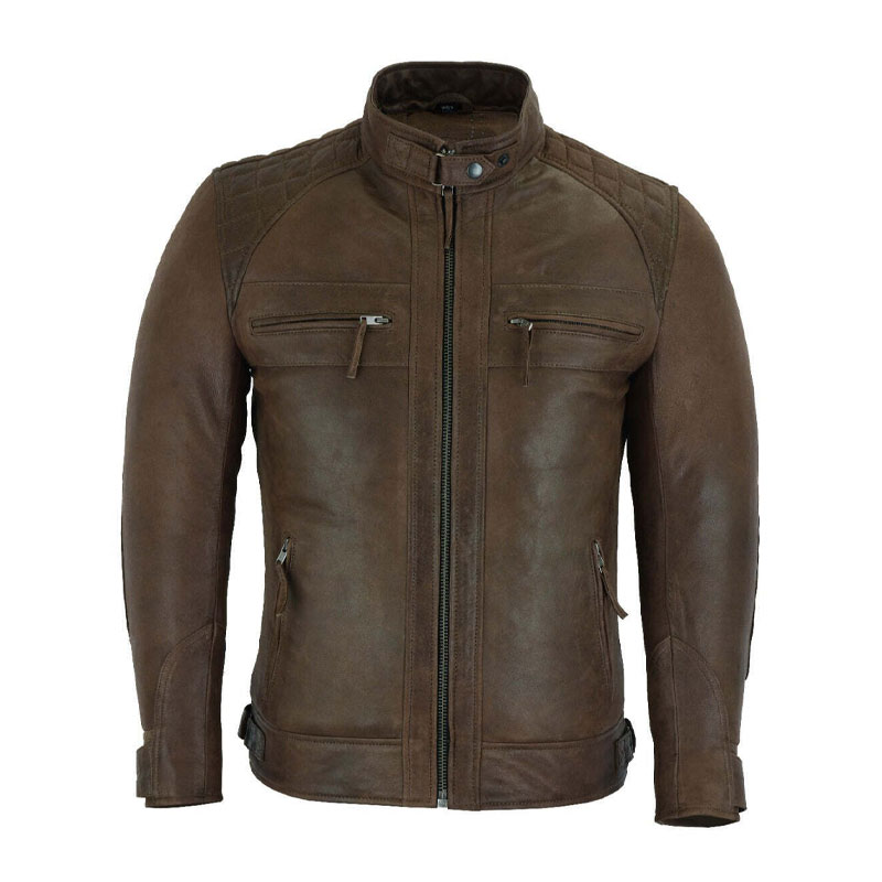 Matelic Brown Leather Jacket