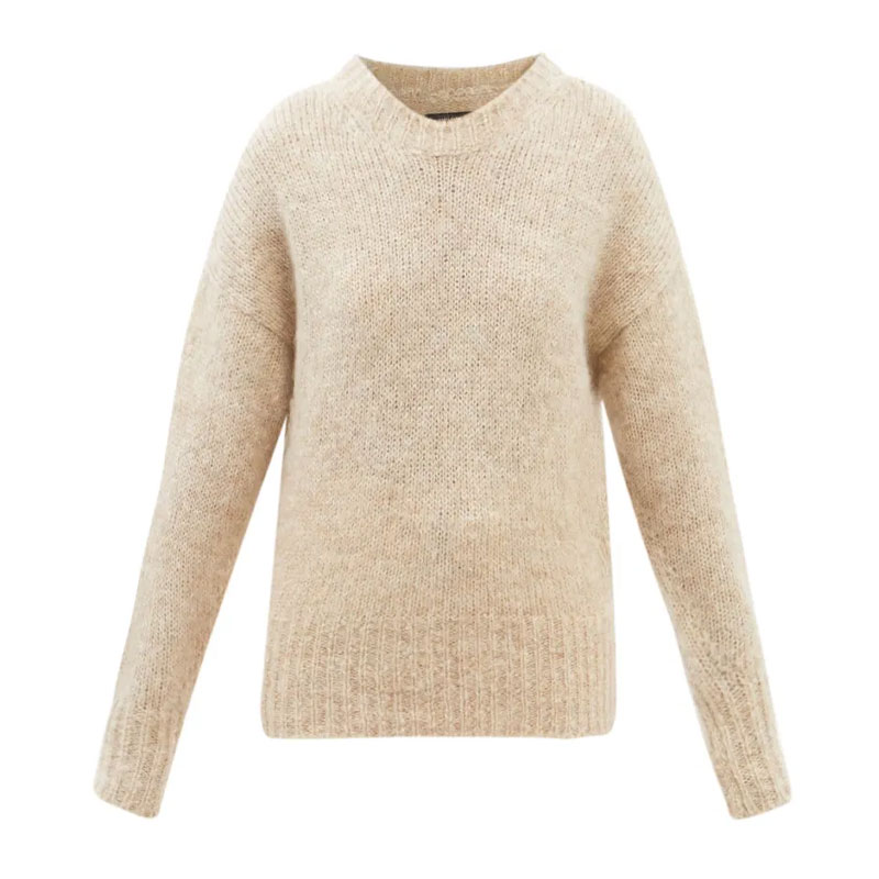 Off White Mohair Sweatshirt