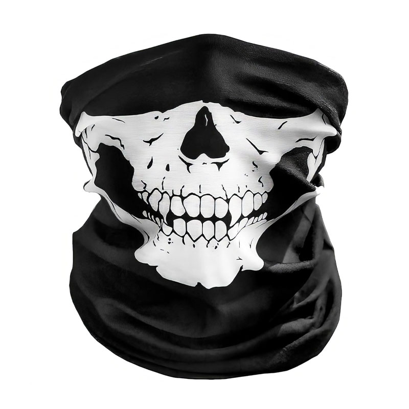 Black Skull Balaclava Mask