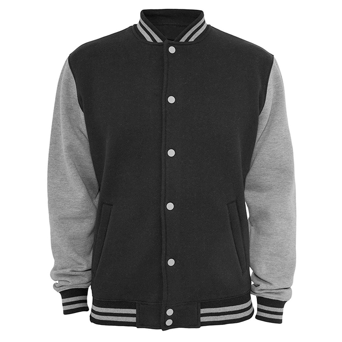 Dark Grey with Grey Varsity Jacket