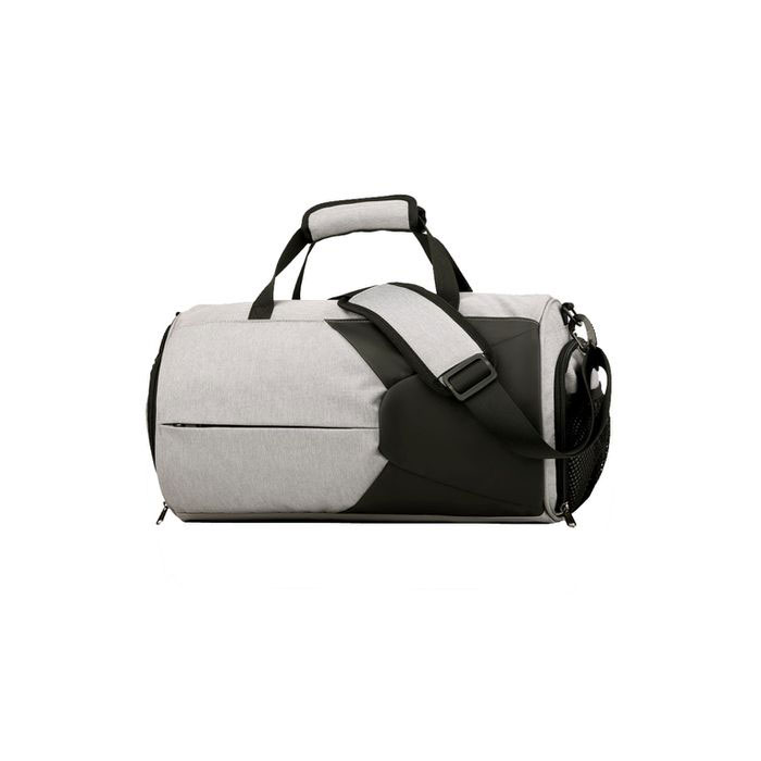 White and Black Gym Bag